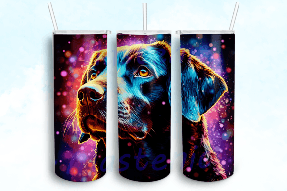 Alcohol Ink German Shorthaired Dog PNG: Graphics for Crafts