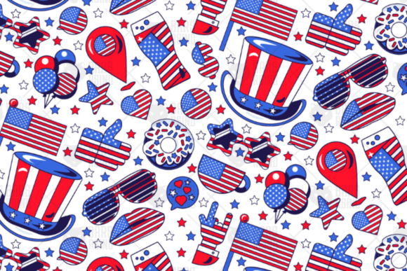 American Seamless Pattern: Graphics & Patterns for Bold Branding