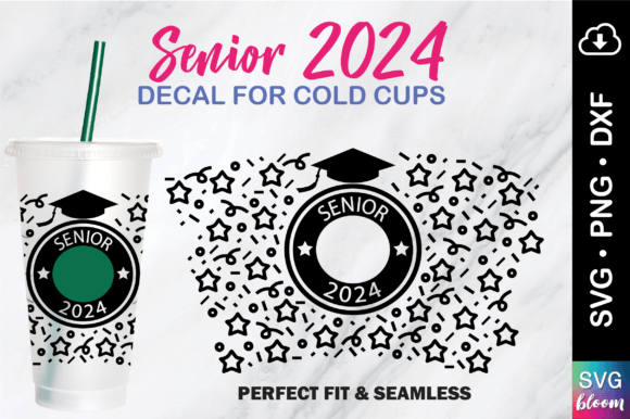 Class of 2024 Senior Tumbler Full Wrap: Graphics & Print Templates