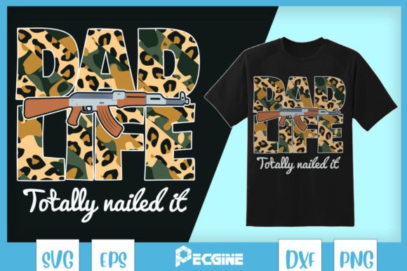 Father’s Day Dad Life Graphics: Crafts-Ready Design Asset