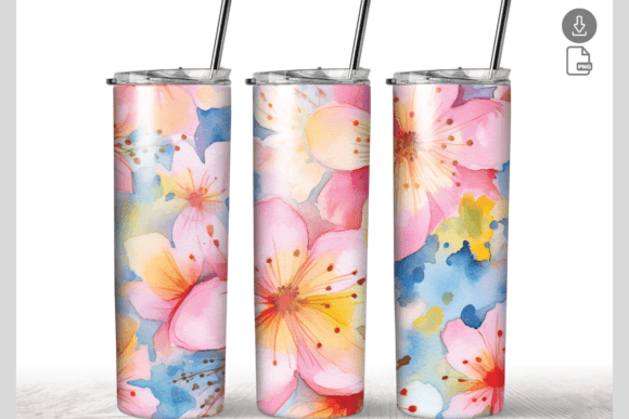 Flower 20oz Skinny Tumbler Graphics