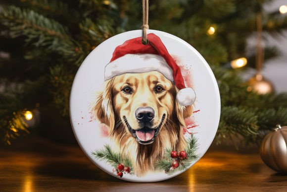 Golden Retriever Christmas Ornament: Graphics & Crafts