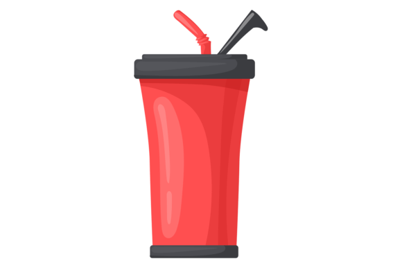 Hiking Cup with Straw. Thermo Container Graphics