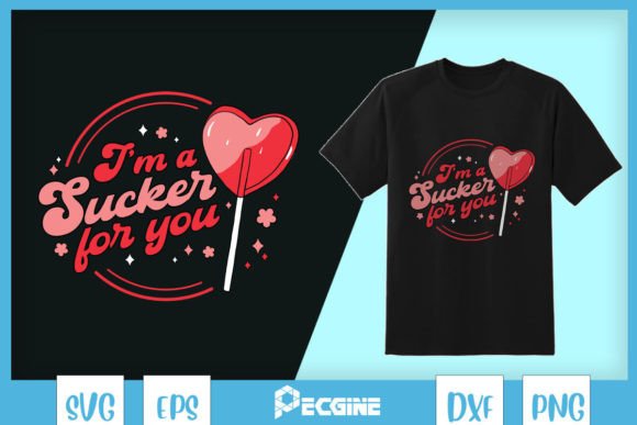 I’m a Sucker for You Retro Candy Graphics