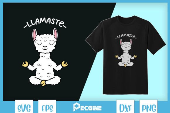 Llamaste Yoga Practice Funny Llama Graphics
