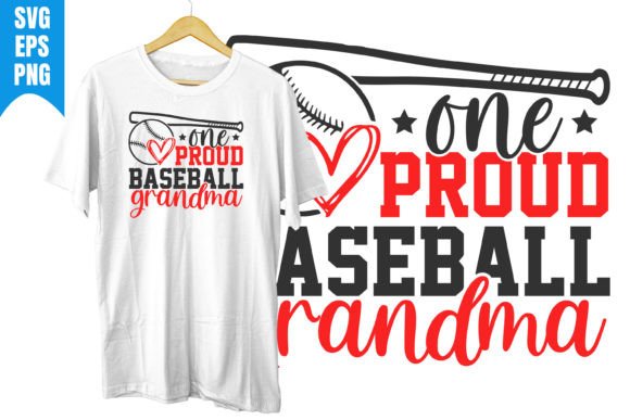 One Proud Baseball Grandma Graphics & T-Shirt Designs