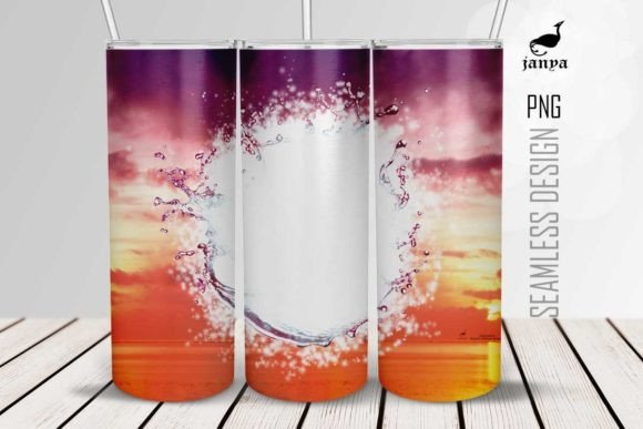 Summer Beach Sublimation Tumbler Wrap 13 Graphics