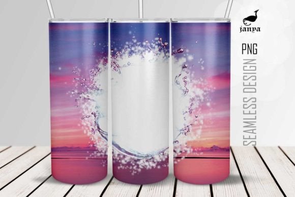 Summer Beach Sublimation Tumbler Wrap 19 Graphics