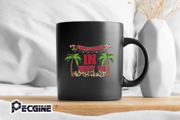 Summer Beach Vacation Christmas in July Graphics