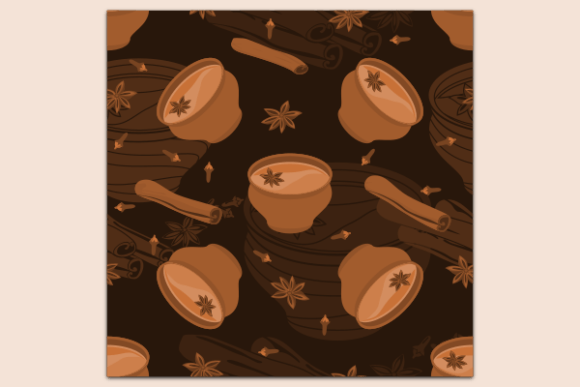 Top Side Masala Chai Dark Pattern: Graphics & Patterns for Authentic Editorial Design